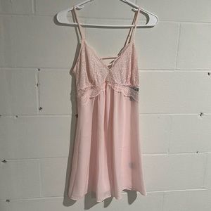Women’s Pink Lace Lingerie Nightie